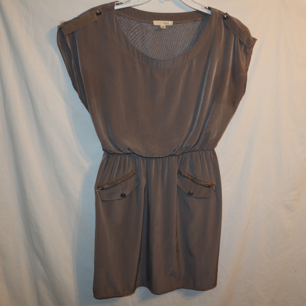 Lush Taupe dress mini